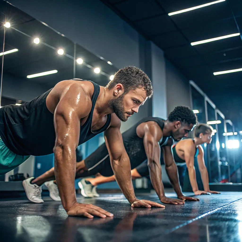Athletes training